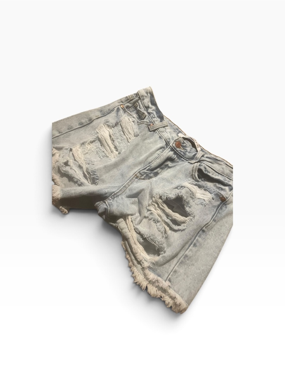 Celebrity pink size 5 Light Wash Distressed Denim Shorts - Women's like new